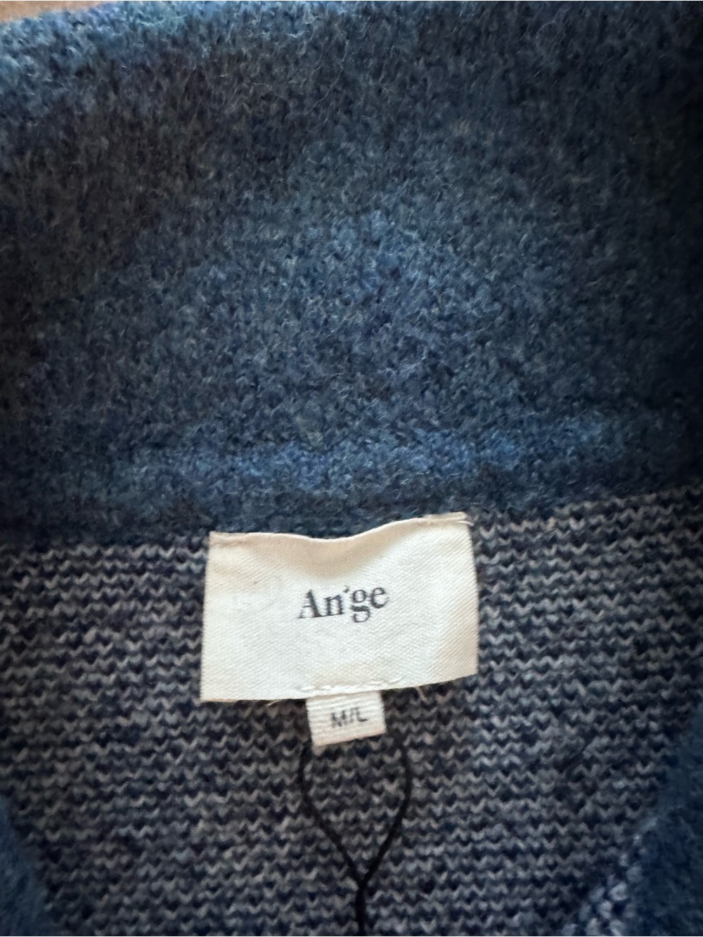 Blue bandana cardigan sweater jacket with fringe-- nwt - Picture 2 of 6